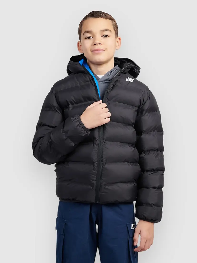 New Balance New Balance Bond Quilted Kids Jakke svart