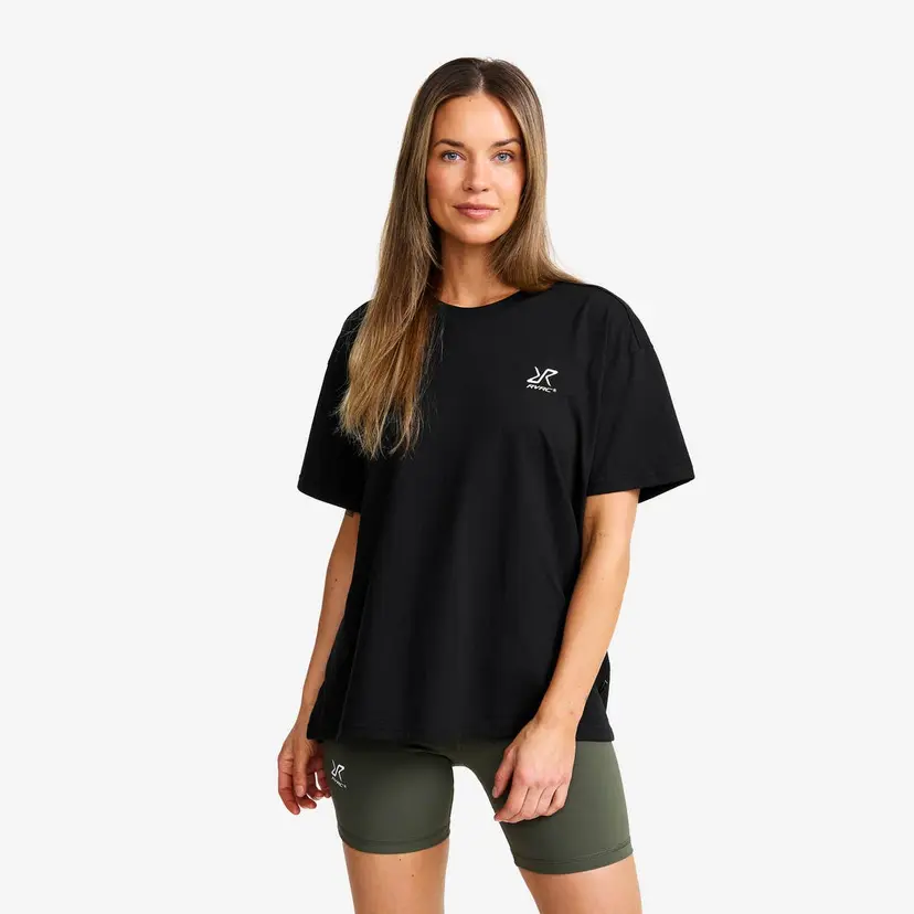 RevolutionRace Easy Relaxed T-shirt Dame Black