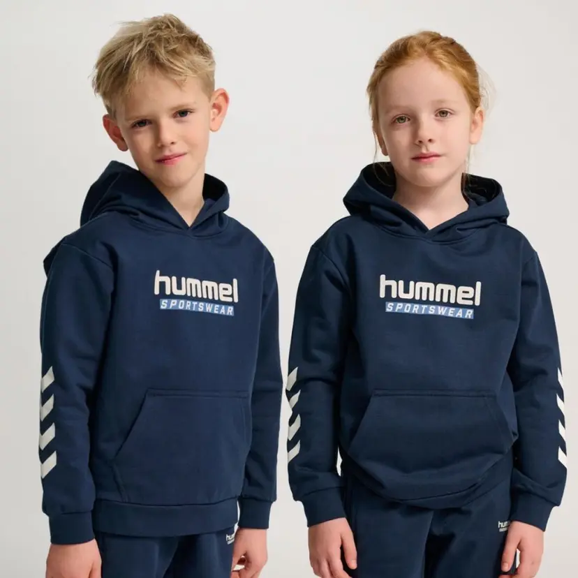 Hummel Barn Hummel - Hettegenser Logo Hoodie Dress Blues