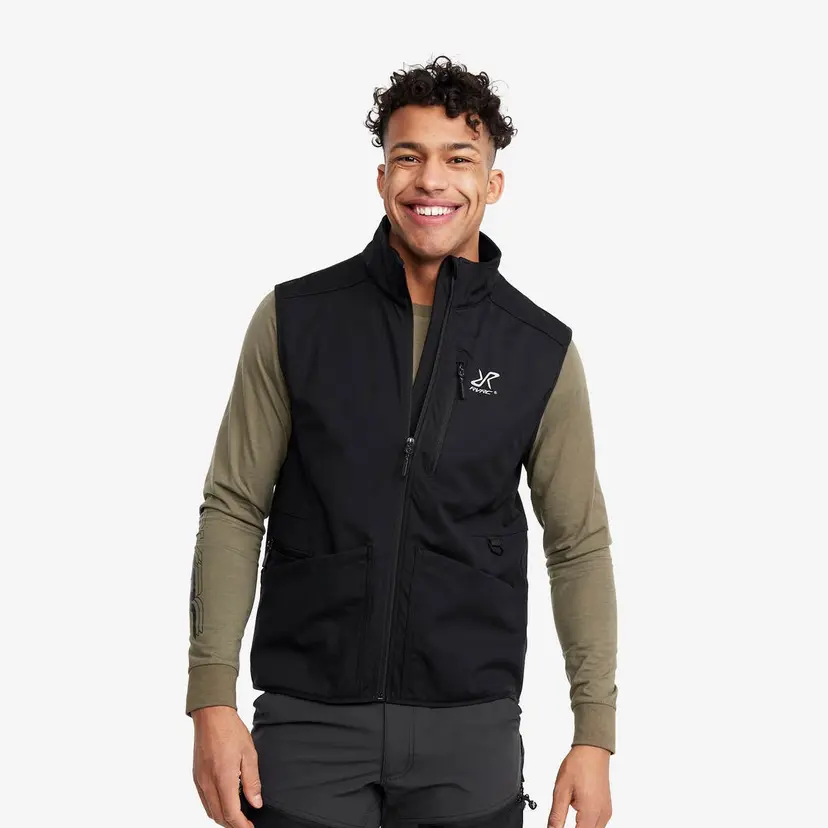 RevolutionRace Responder Softshell Vest Herre Black