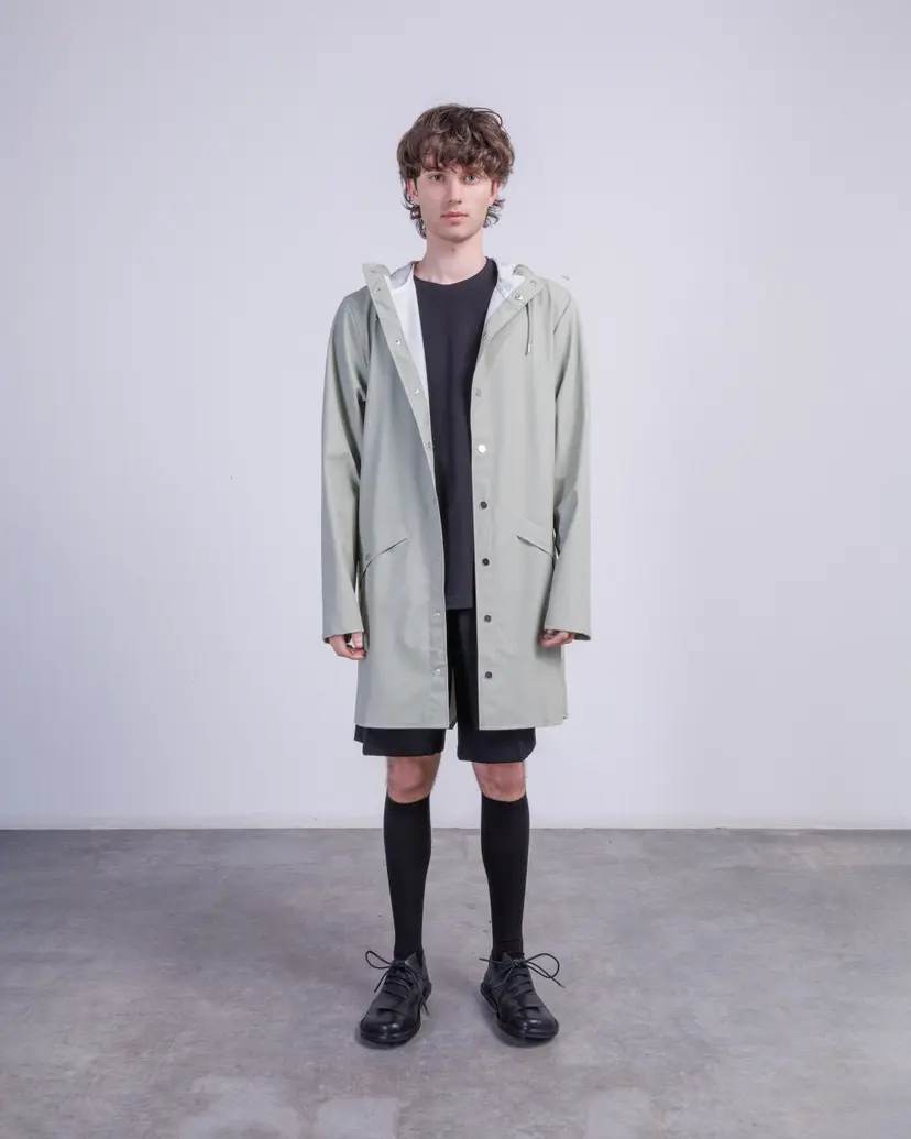 Rains Rains 12020 Green Long waterproof parka