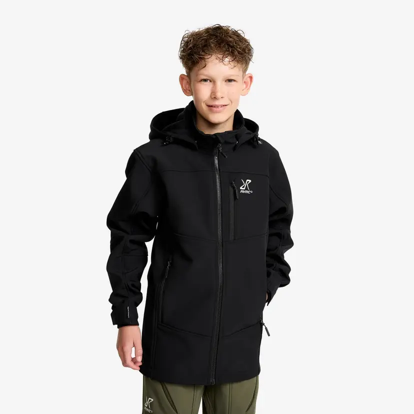 RevolutionRace Hiball Softshell Jacket Teens Black