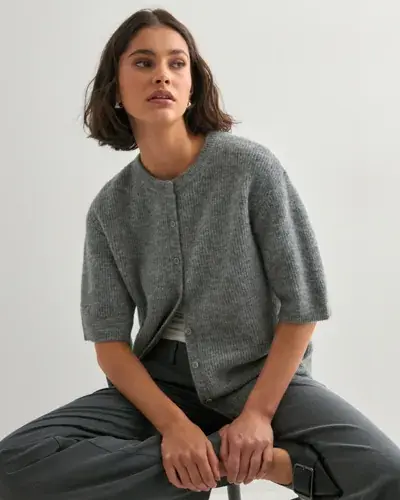 Samsøe Samsøe Samsøe Samsøe - Grå - Saanoura ss cardigan 7355