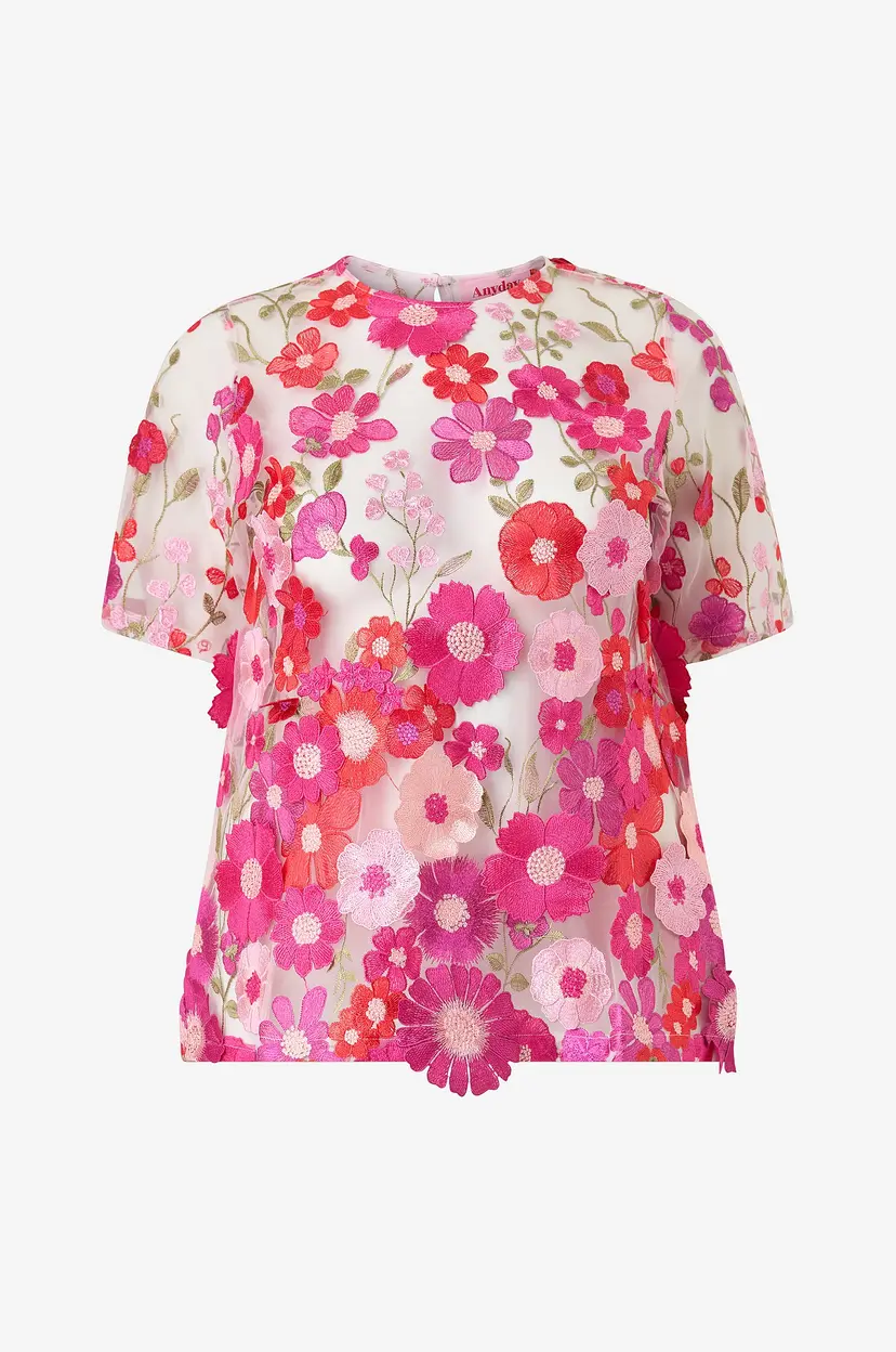 Anyday Bluse Any-flora 493 - Rosa