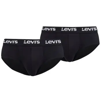 Levi's Levis 2P Base Brief Svart bomull Medium Herre