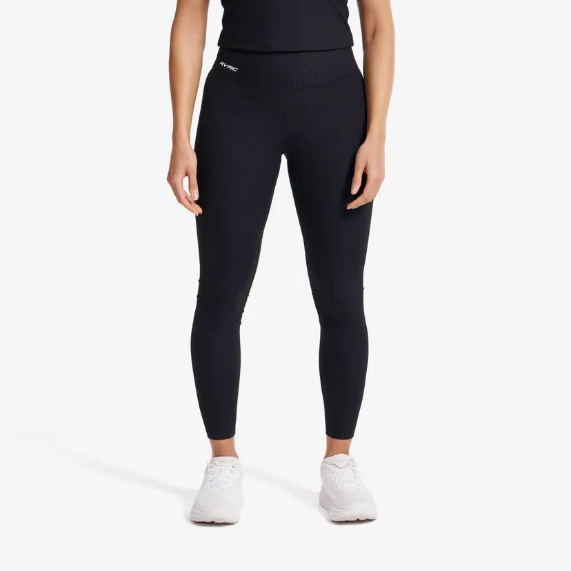 RevolutionRace Shape Ribbed Leggings Dame Black