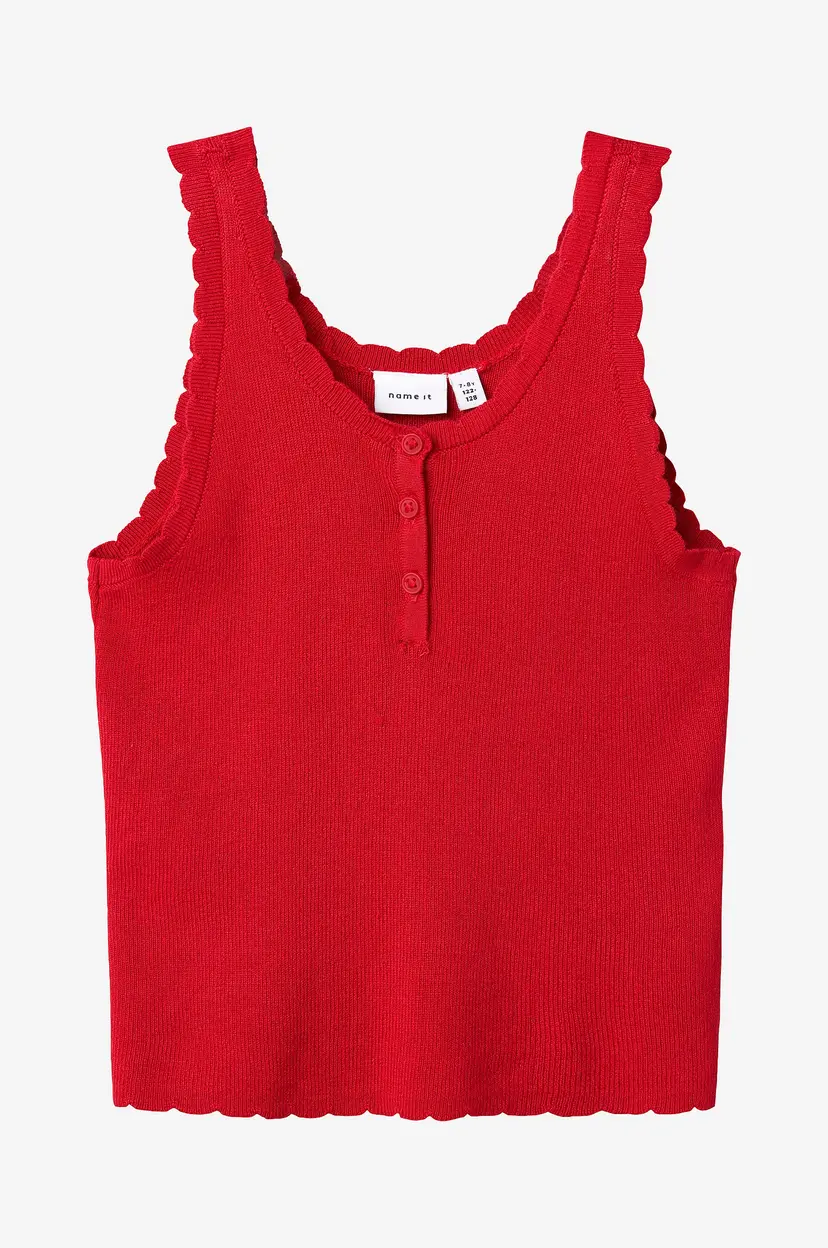 NAME IT Singlet nkfFilisa Knit Strap Top - Rød