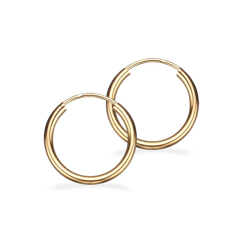 Scrouples Scrouples - 8karats guld creoler, 15mm - 11153