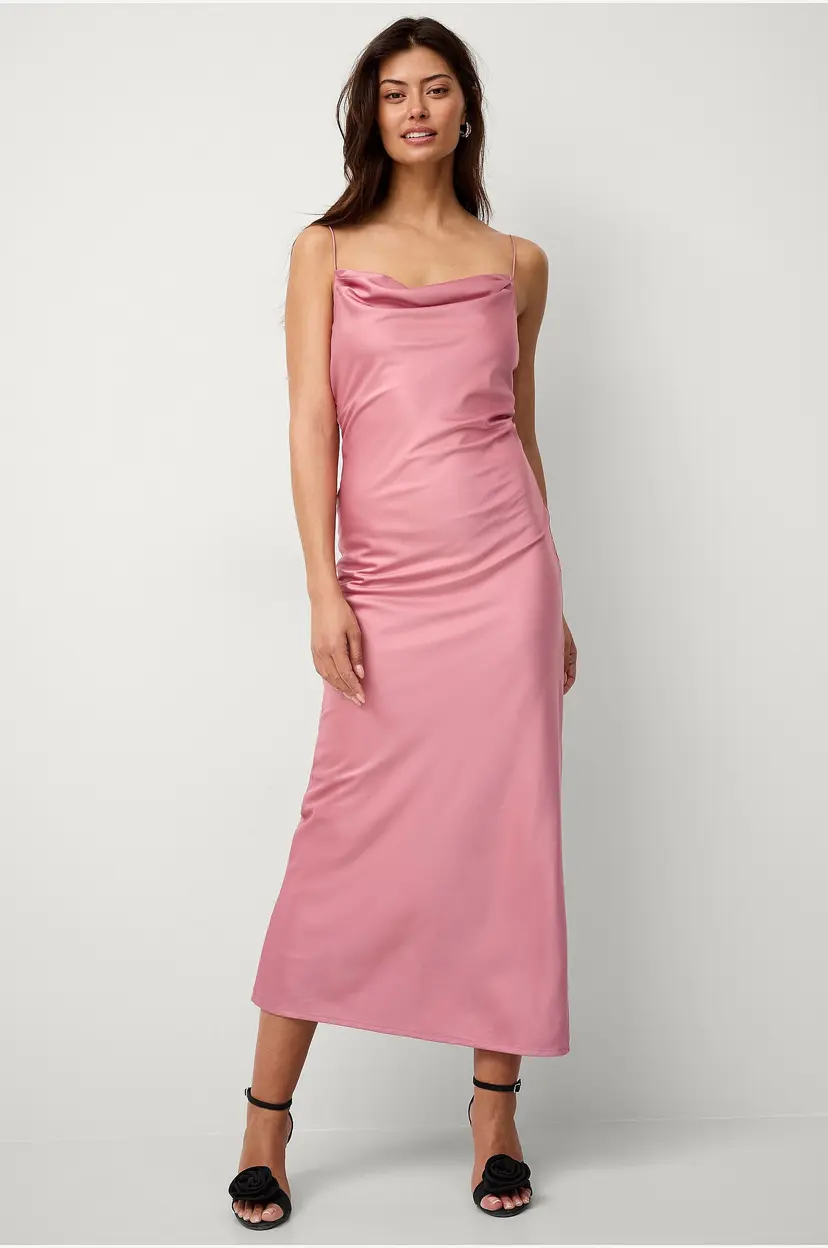 Ellos Collection Maxikjole Slipdress Serena - Rosa