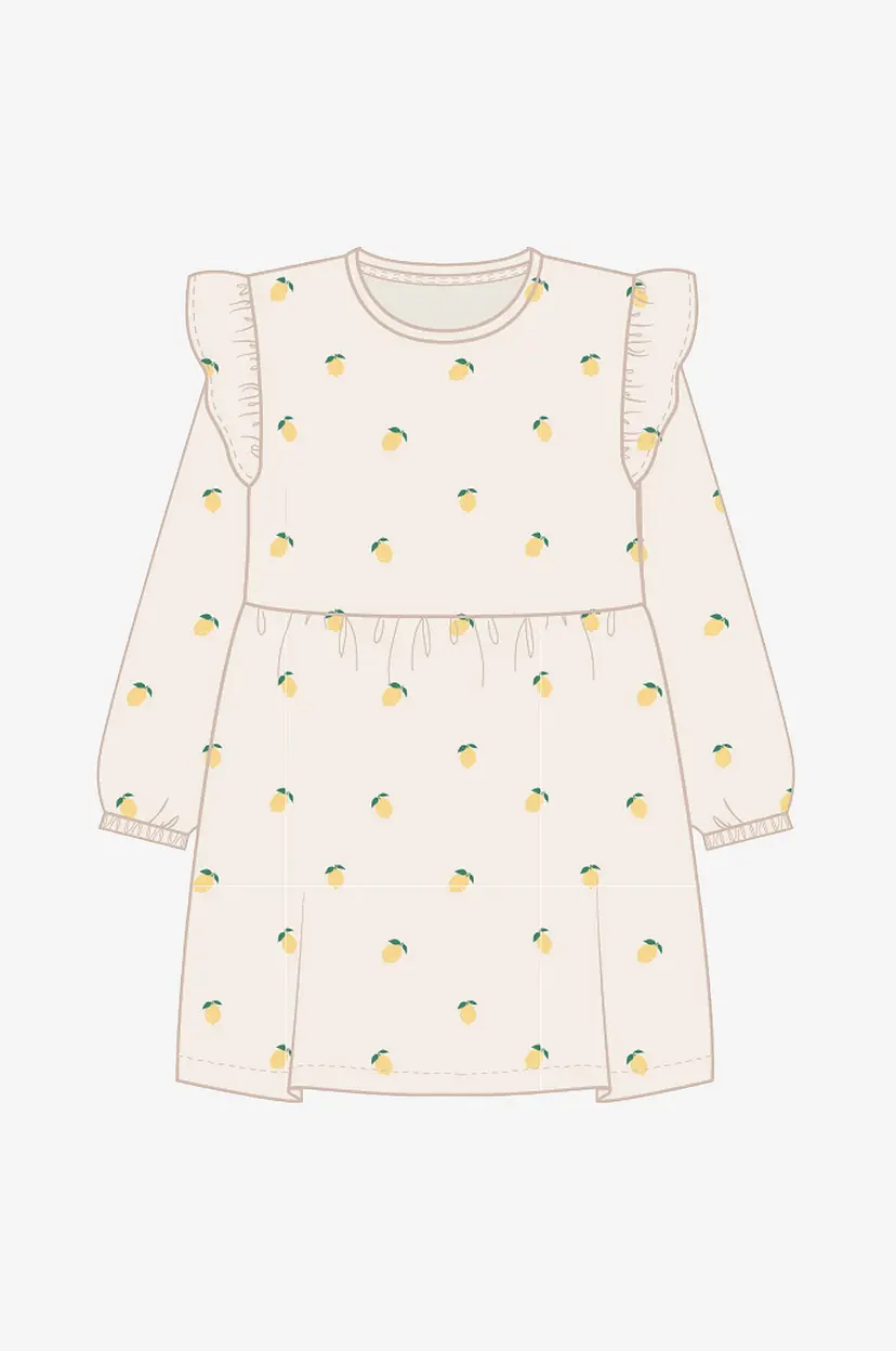 NAME IT Kjole nmfDia LS Dress - Hvit