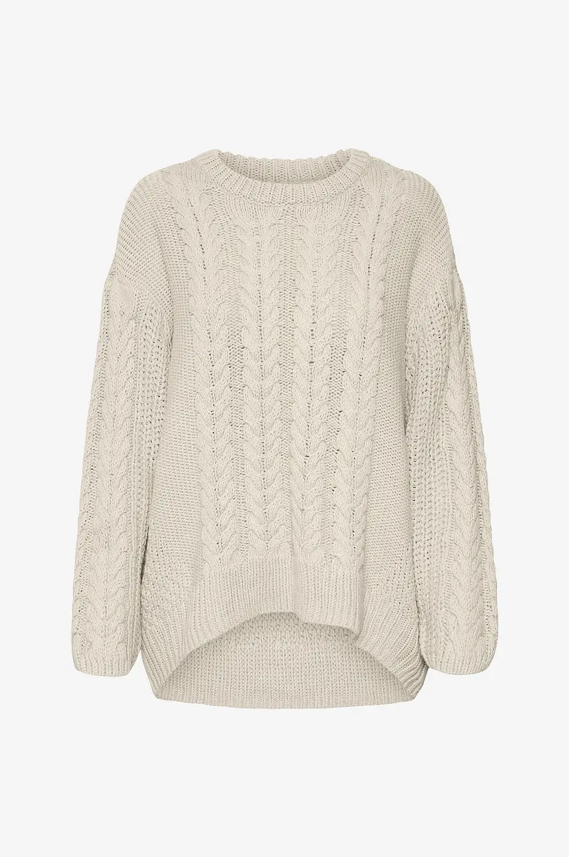 Vero Moda Genser vmSveacable LS O-neck Pullover GA B - Beige