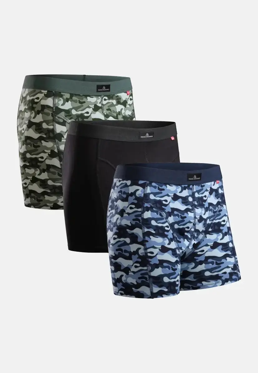 DANISH ENDURANCE DANISH ENDURANCE CLASSIC BOXERSHORTS, Army | Sort | Camouflage, M