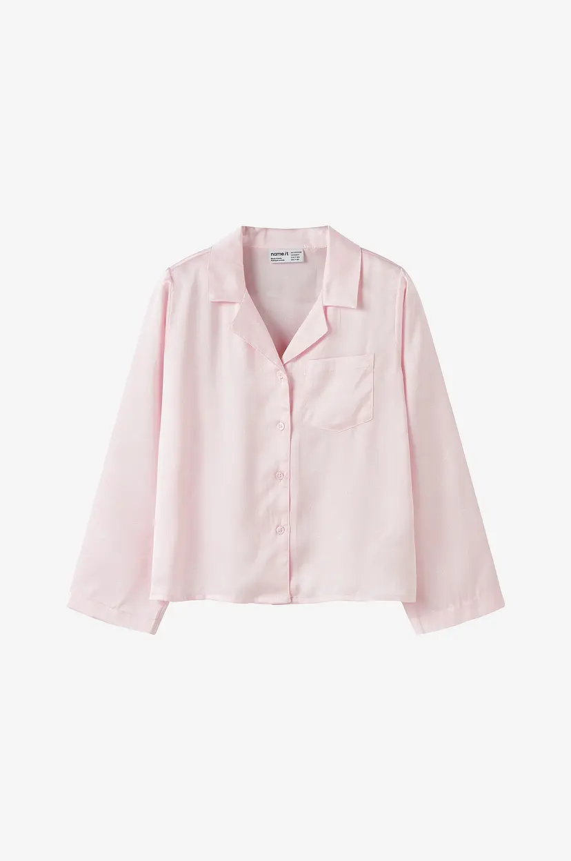 NAME IT Pysjamasskjorte nkFruth PY LS Shirt Box - Rosa