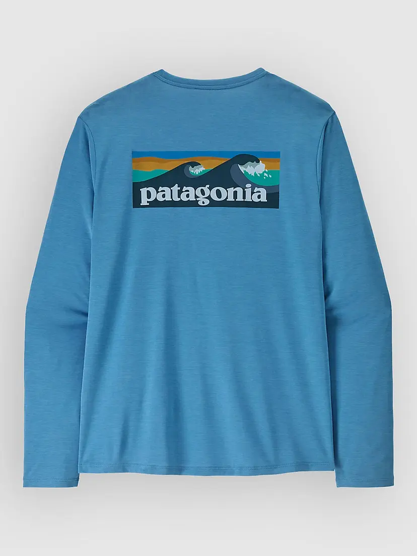 Patagonia Patagonia Cap Cool Daily - Boardshort Logo Longsleeve blå
