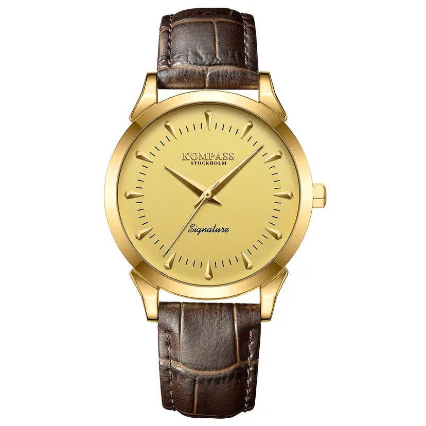 Kompass Stockholm Kompass Signature Gold Brown