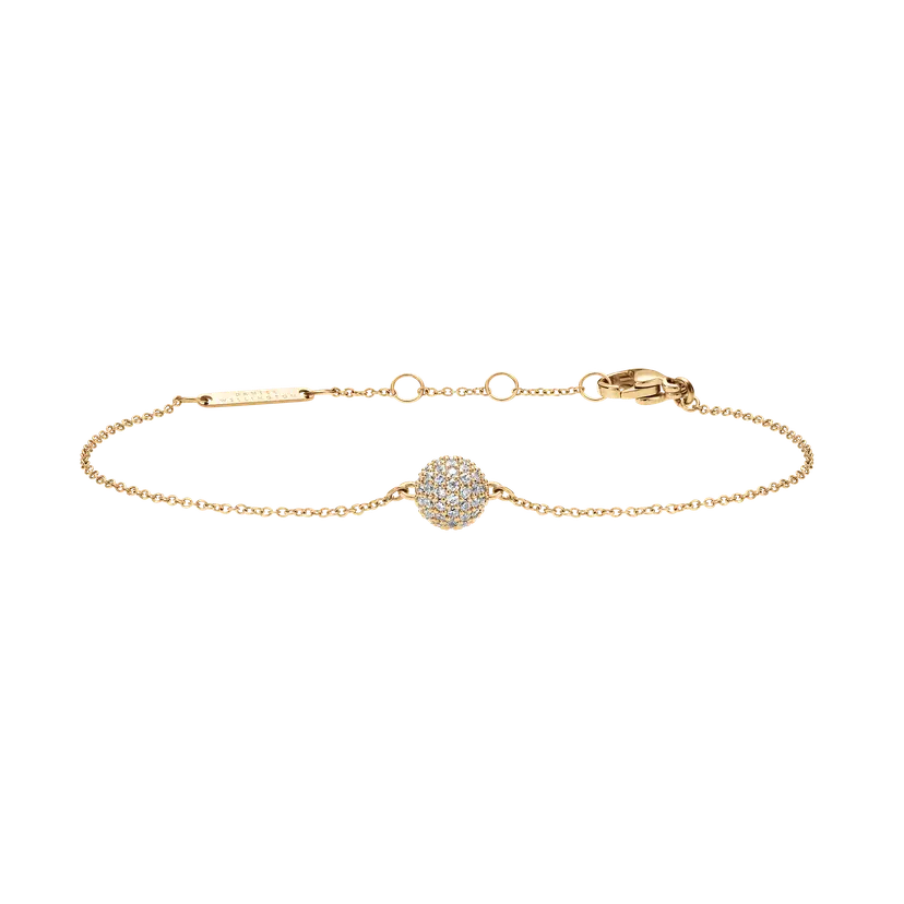 Daniel Wellington Gold Bracelet Pavé Crystal Pendant | DW