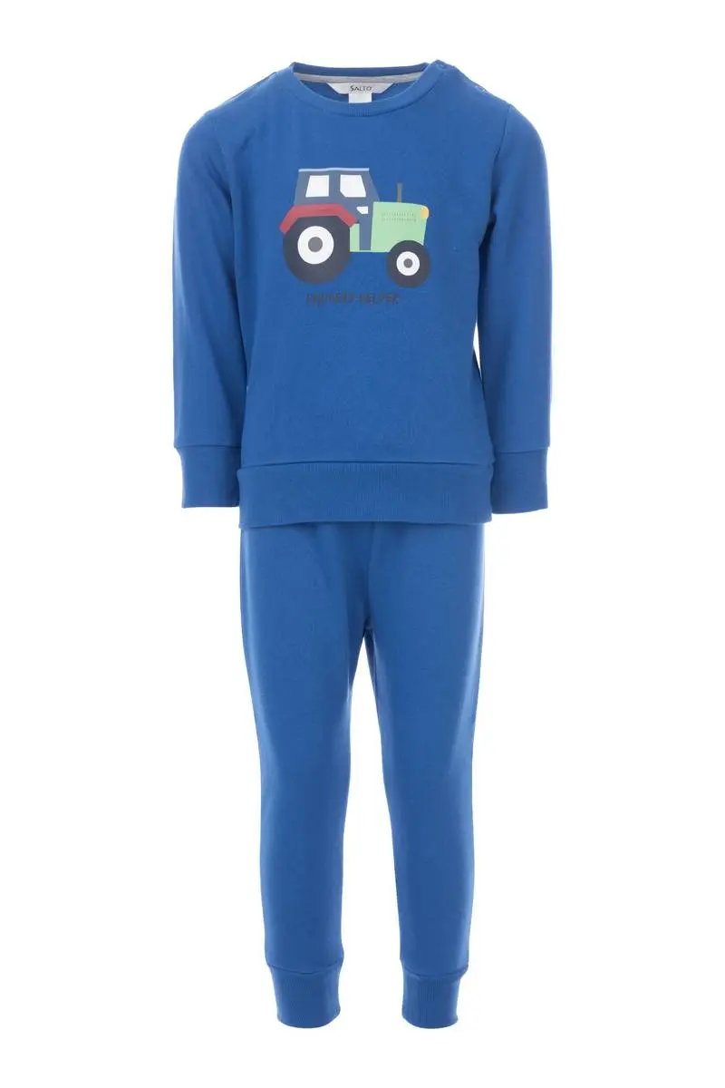 Salto Salto Traktor Baby Joggedress Blå (74/80)