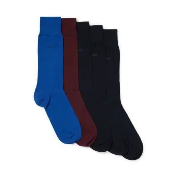 BOSS BOSS Strømper 5P RS Uni Color CC Socks Blå/Grå Str 39/42