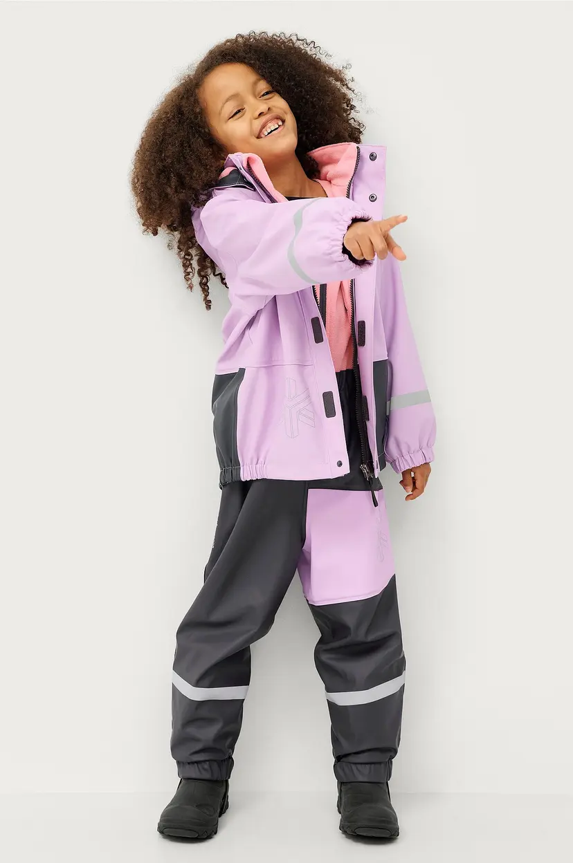 Áhkká Regnsett PU Set Fleece Lined - Lilla