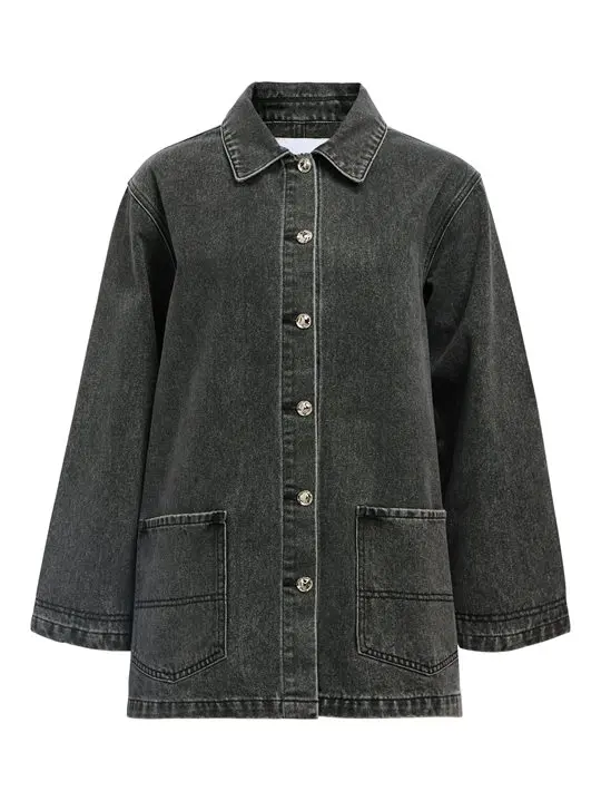 Object Object - Birgit Ls Denim Jacket - Black Denim