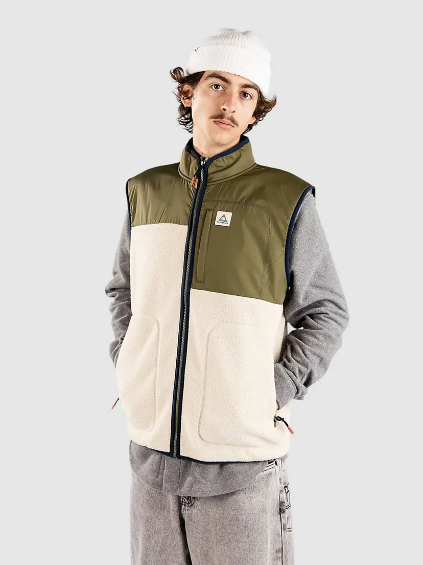 Passenger Passenger Offgrid Recycled Sherpa Fleece Vest grønn