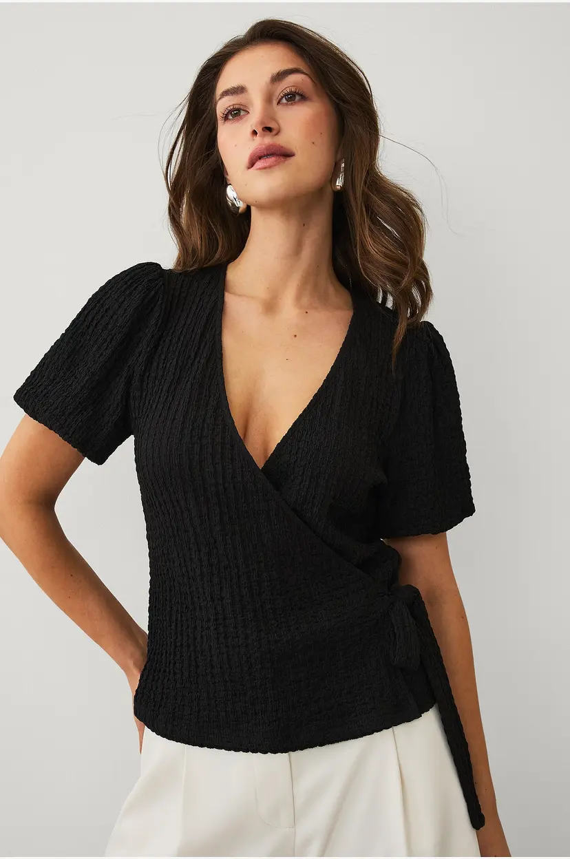 Ellos Collection Jerseybluse - Svart