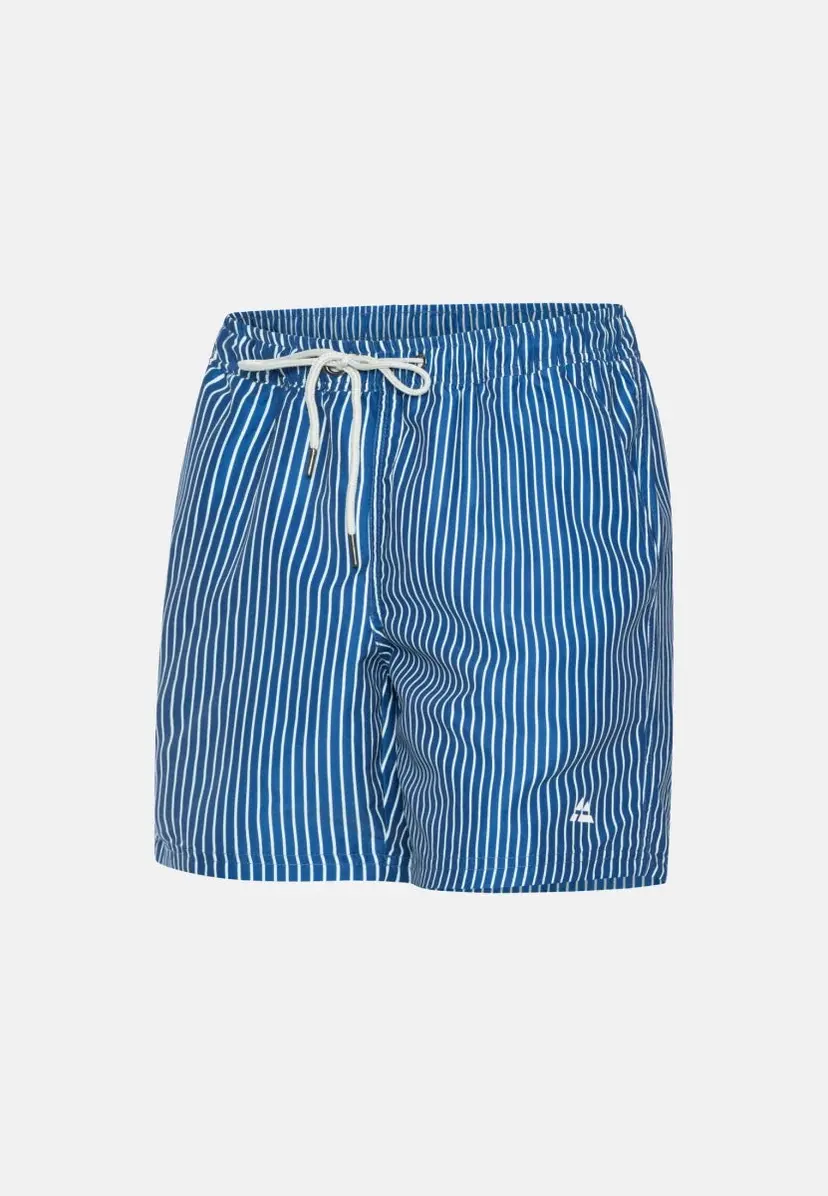 DANISH ENDURANCE DANISH ENDURANCE BADESHORTS til mænd, Blå Striped Streg, Størrelse L