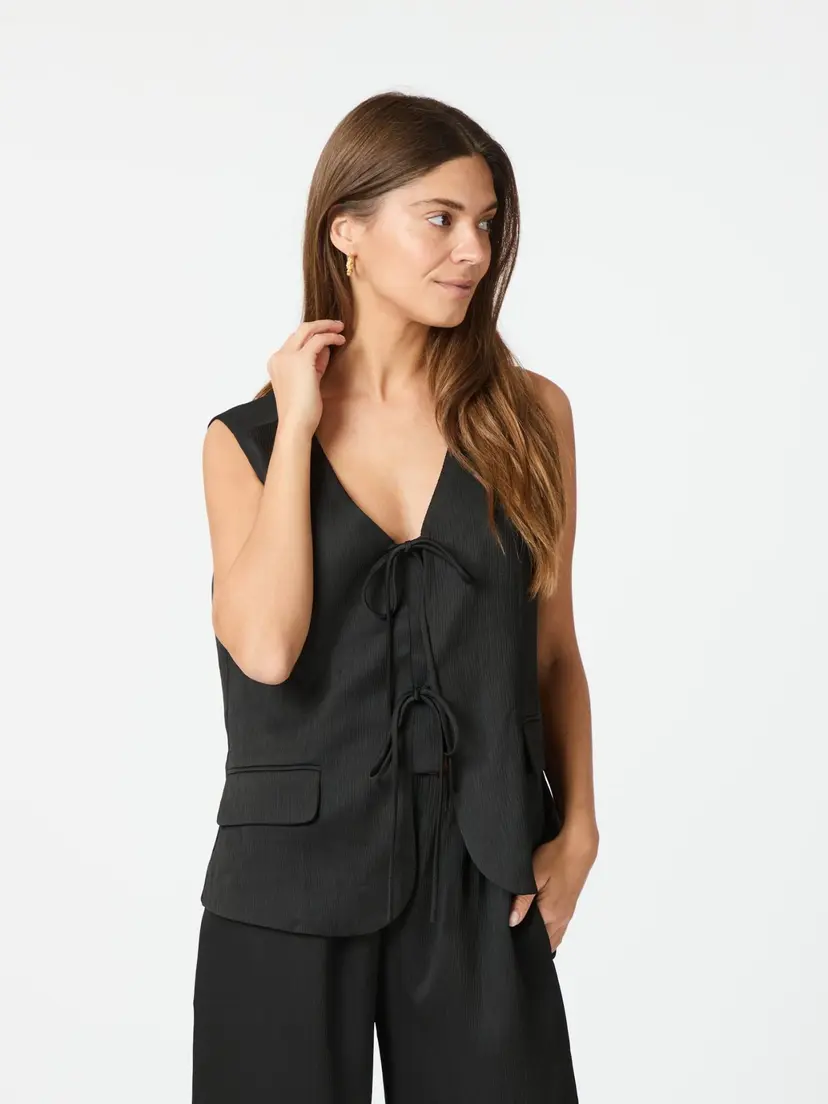 Neo Noir Malino Structure Waistcoat