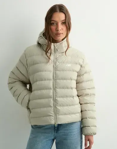 New Balance New Balance - Beige - Sport Essentials Hooded Puffer Jacket