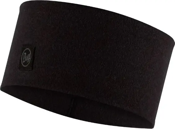 Buff Buff Merino Wide Headband Solid Black