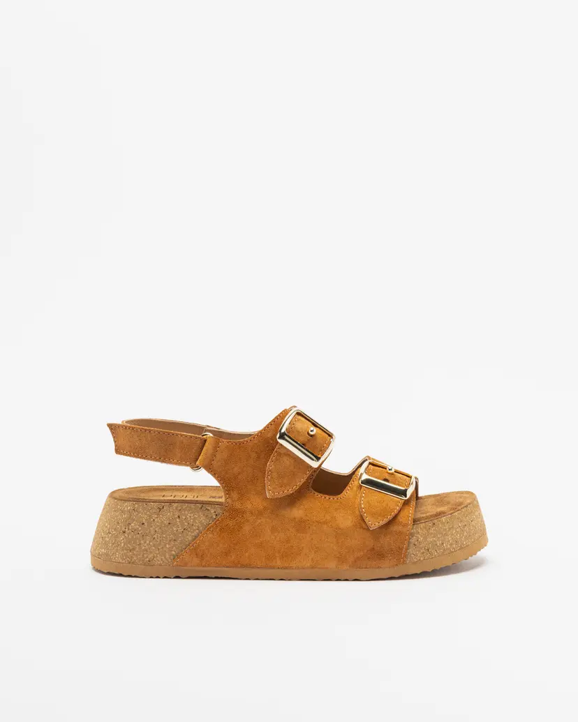 PROF PROF 1-45220 Camel Platform sandals