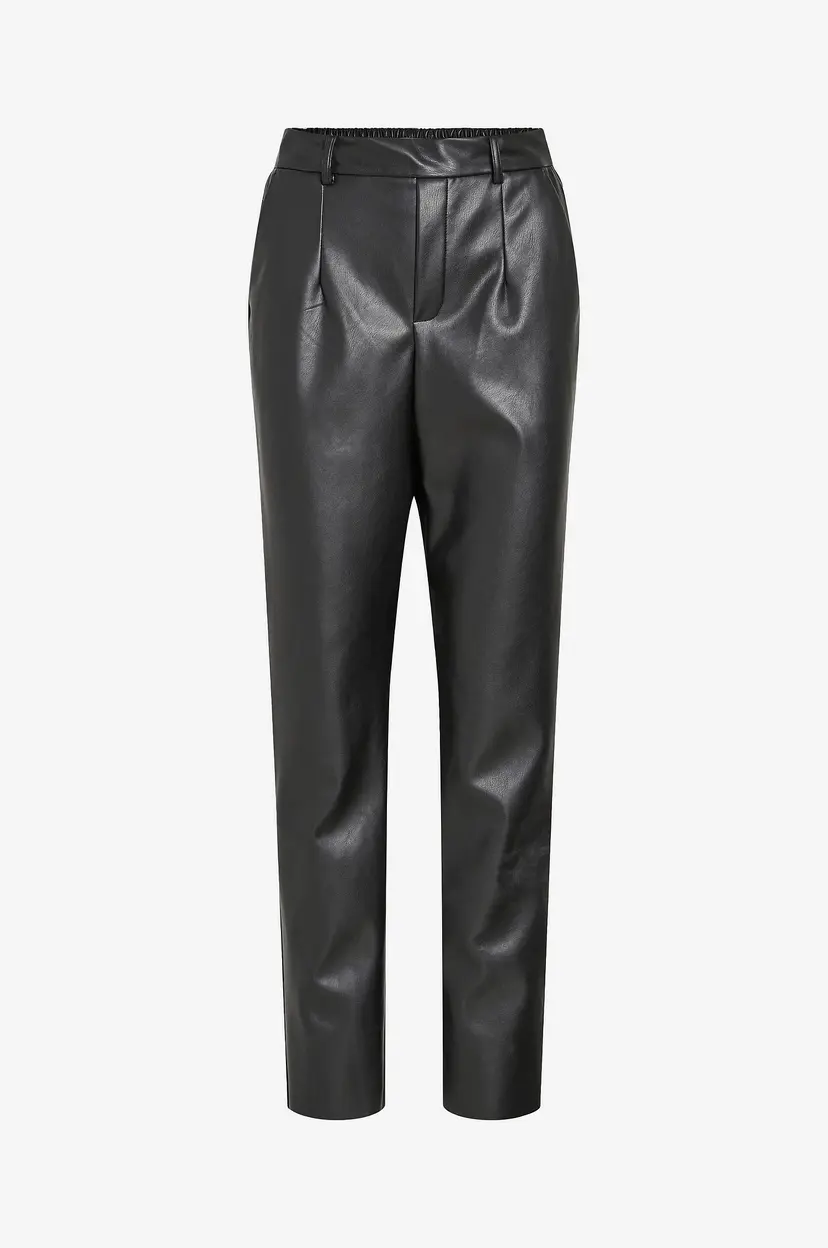 Vila Bukser viDagmar Varone HW Coated Pant - Svart