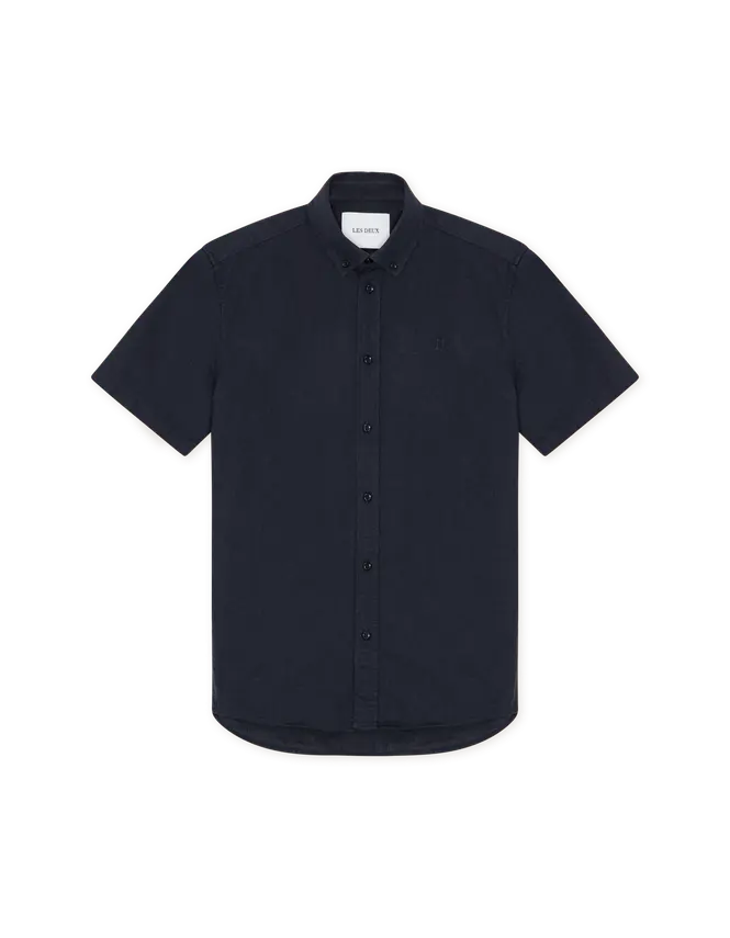 Les Deux Konrad Cotton Linen SS Shirt