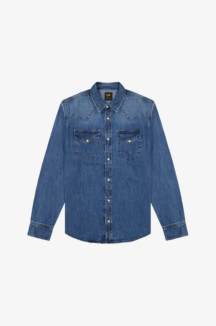 Lee Denimskjorte Regular Western - Blå