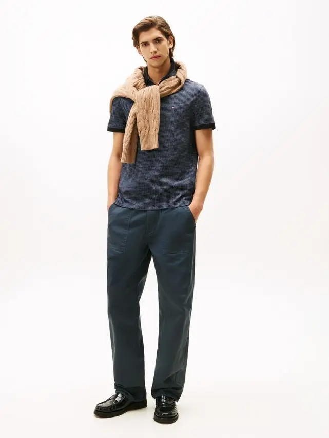 Tommy Hilfiger MOULINE CHECK JACQUARD REG POLO