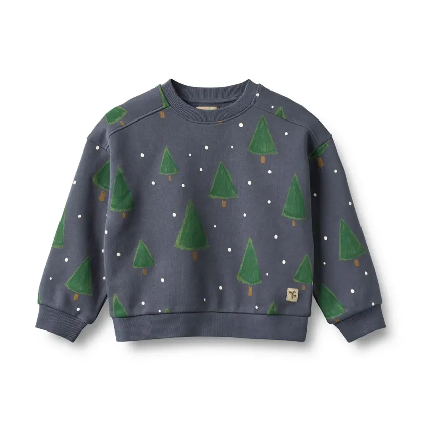 Wheat Wheat, Sweatshirt L/S Sandro, greyblue holiday