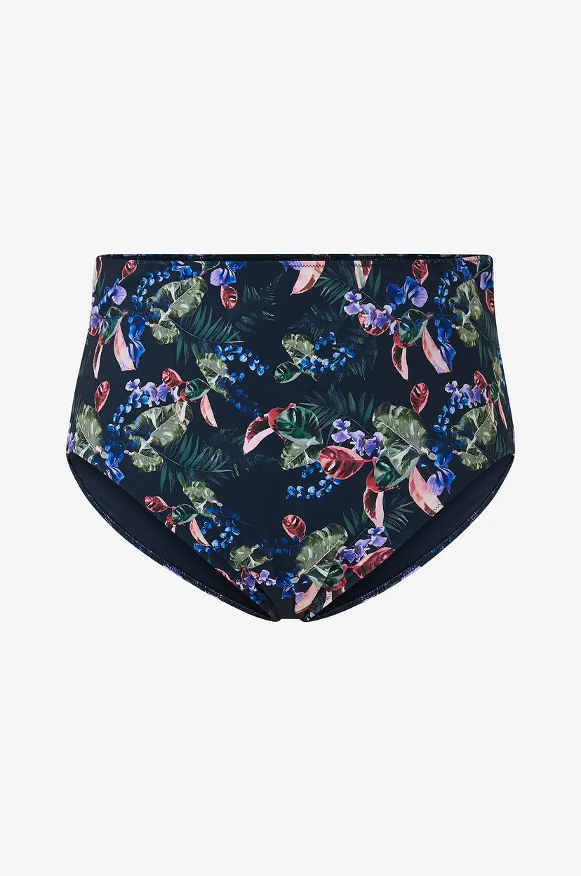 Zizzi Bikiniunderdeler caSelma HW Swim Brief Aop - Blå
