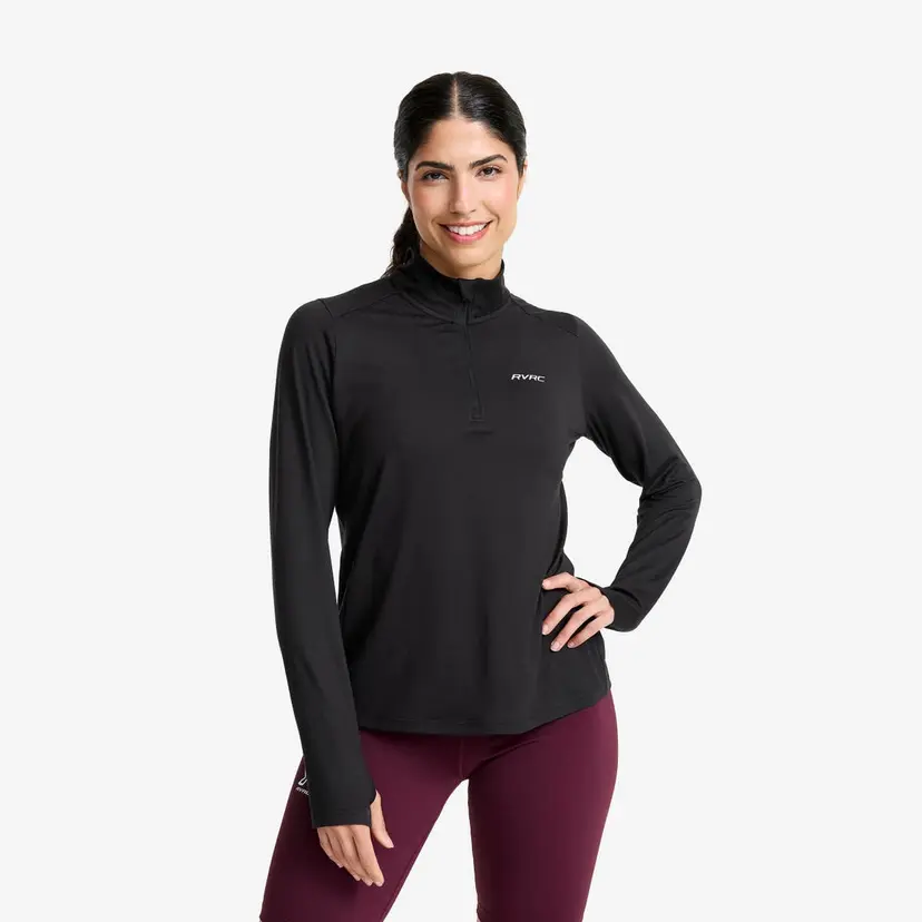RevolutionRace Impulse Half-zip Top Dame Black