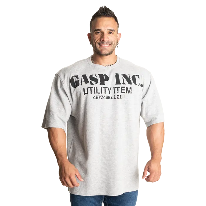 GASP Iron Thermal T‑skjorte Gråmelert