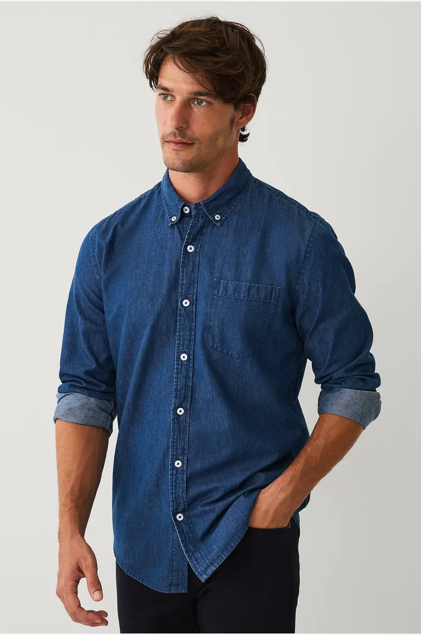 Ellos Collection Denimskjorte Bryant - Blå