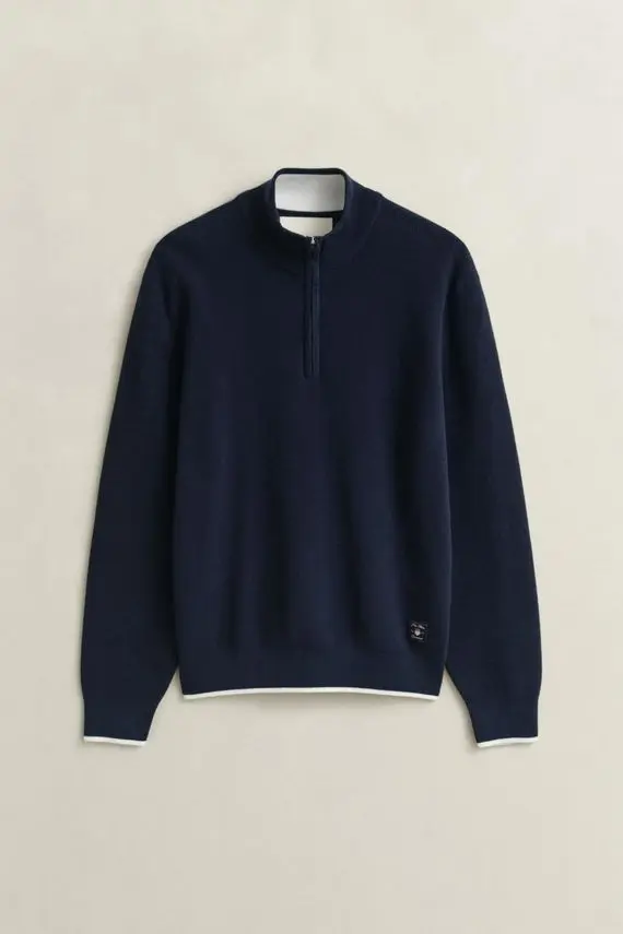 Gant COTTON RIB HALF ZIP