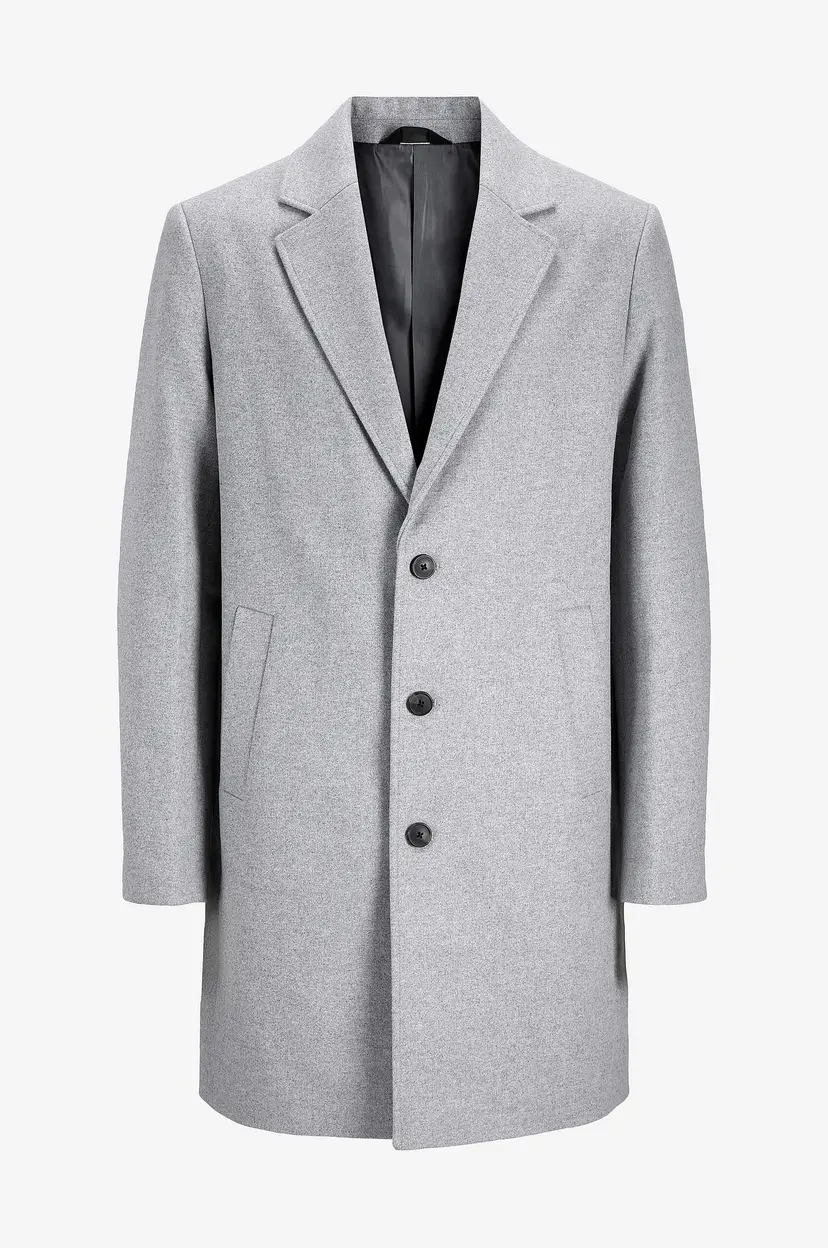Jack & Jones Frakk jjeHarrison Wool Coat SN - Grå