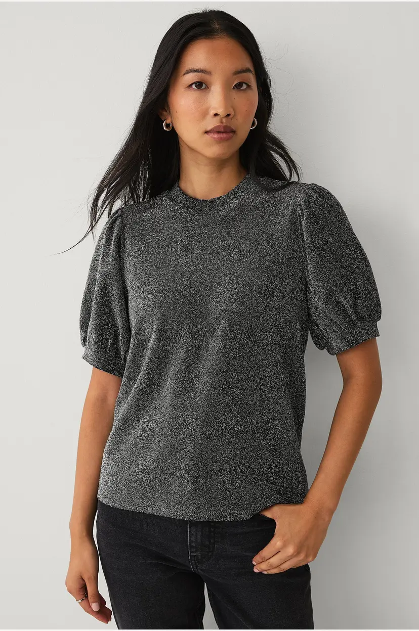 Ellos Collection Glitrende topp - Sølv