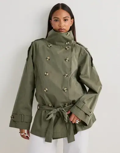 Nelly Nelly - Grønn - Trench Jacket