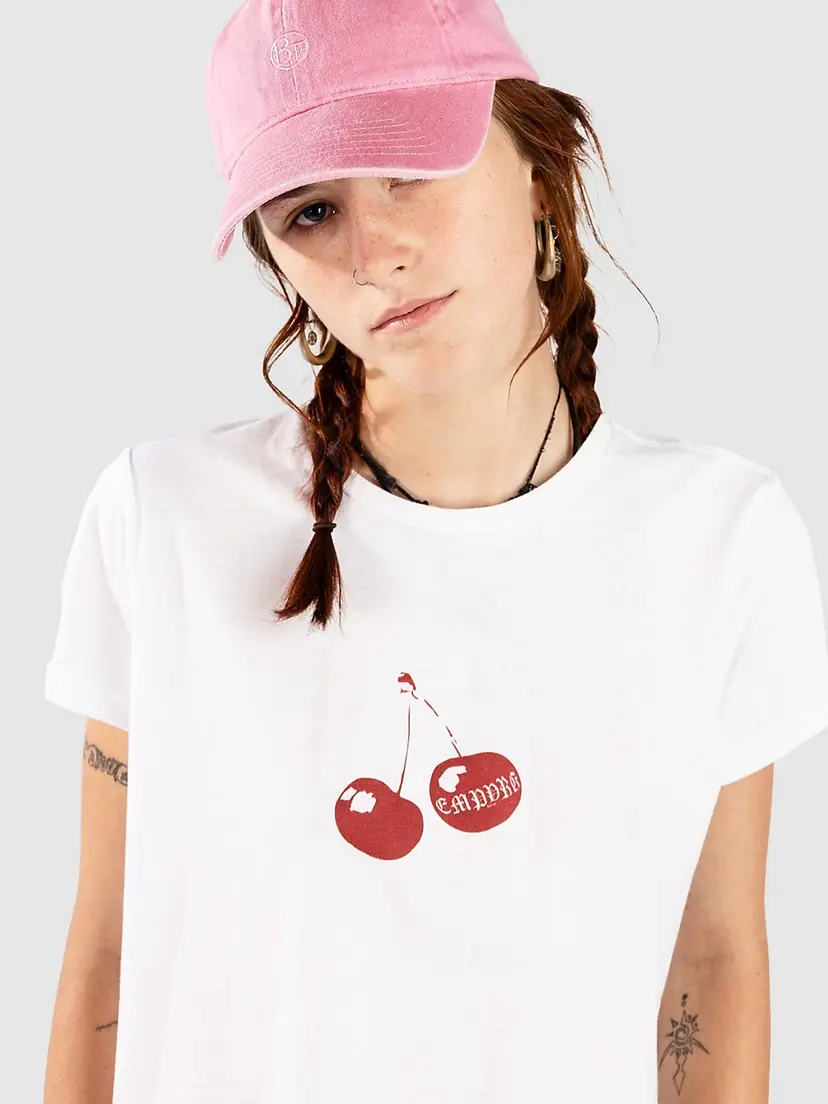 Empyre Empyre Cherry Lovin T-skjorte hvit