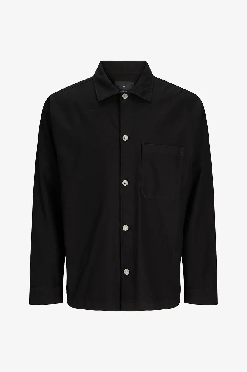 Jack & Jones Overtreksskjorte jprBlamadison L/S Overshirt BF - Svart