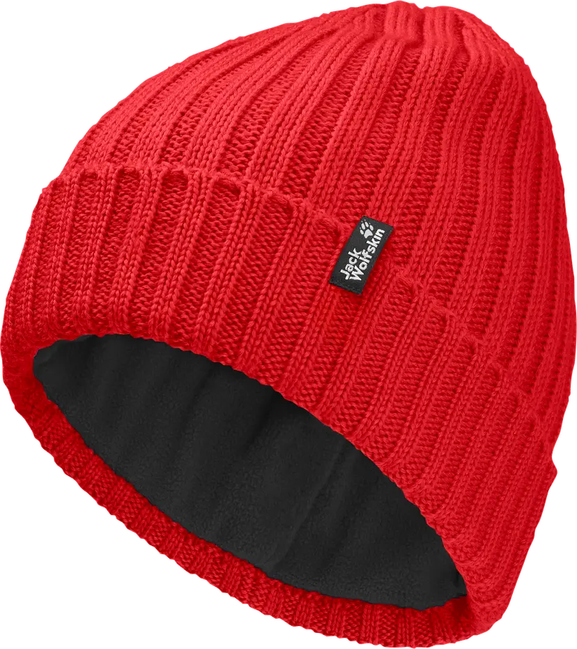 Jack Wolfskin Jack Wolfskin Rib Knit Beanie Siren Red