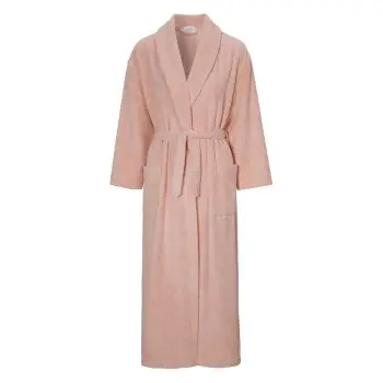 Damella Damella Soft Velour Terry Robe Rosa X-Large Dame