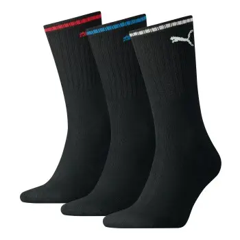 Puma Puma Strømper 3P Crew Sock Stripe Svart Str 39/42