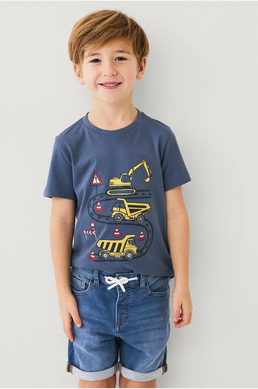 Ellos Collection Jeans-shorts Denim Jogger Shorts - Blå